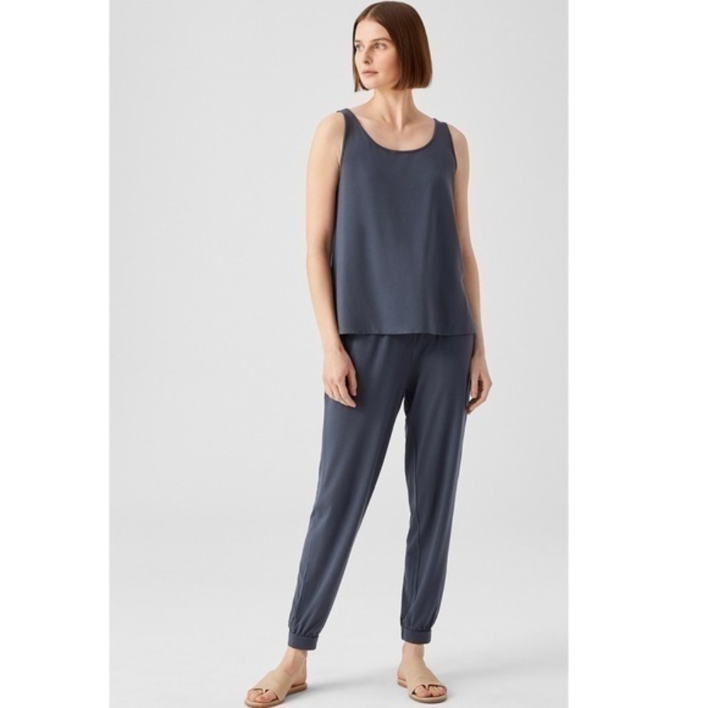 Eileen Fisher FINE JERSEY SCOOP NECK TANK